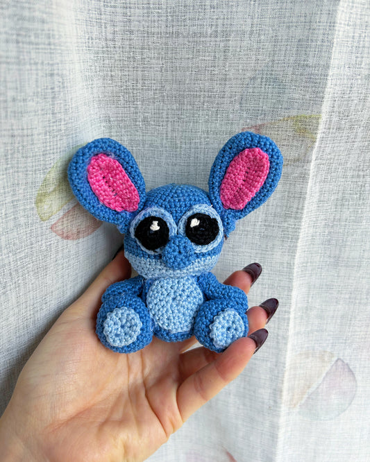 Stitch amigurumi fatto a mano crochet